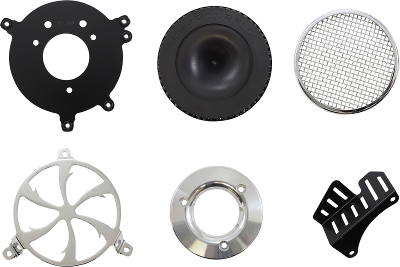 COBRA Air Filter - Swept - Chrome 606-0100-01-SB
