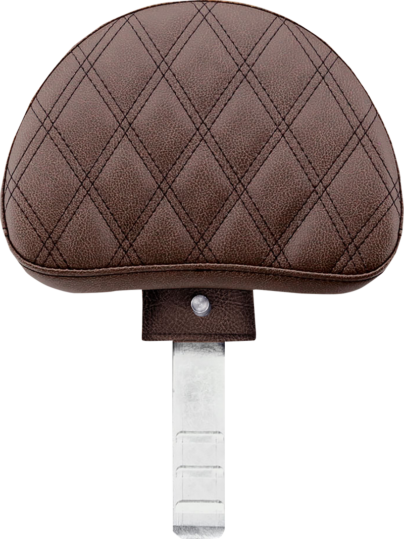 SADDLEMEN Driver's Backrest - Lattice Stitched - Brown 11567BLS