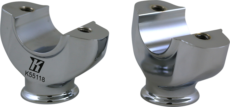 KODLIN MOTORCYCLE Risers - Lower - Chrome K55118