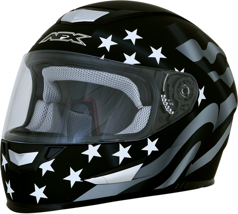 AFX FX-99 Motorcycle Helmet - Flag - Stealth - 2XL 0101-11360
