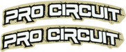 PRO CIRCUIT Font Fender Decal - Retro - White DC0010-RETRO