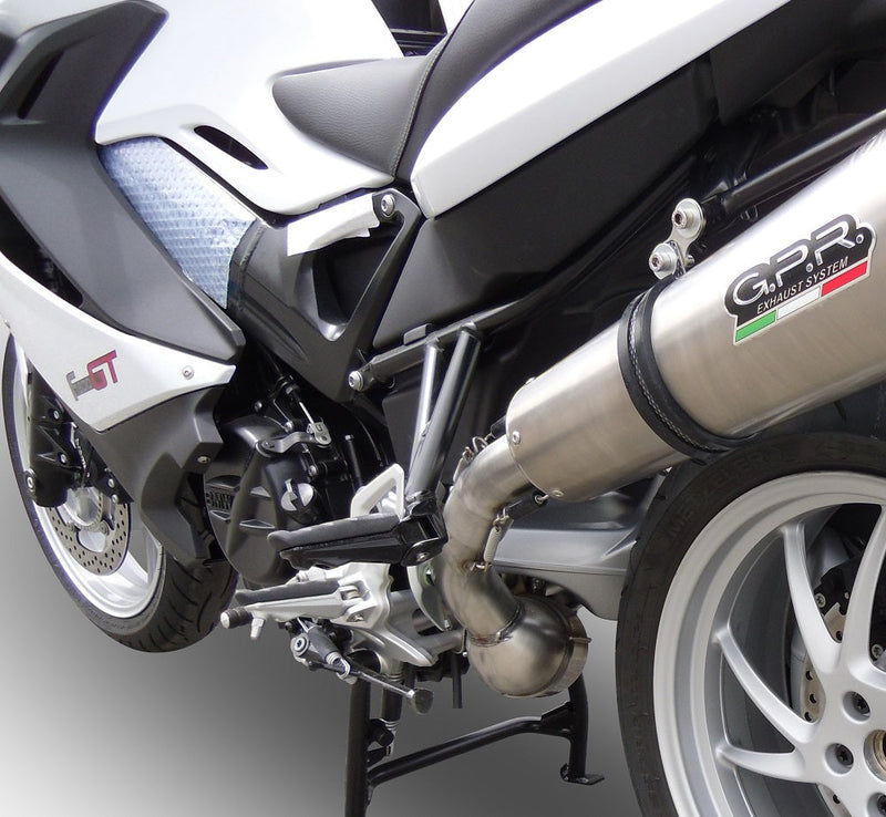 GPR Exhaust for Bmw F800GT 2017-2019, GP Evo4 Titanium, Slip-on Exhaust Including Removable DB Killer and Link Pipe