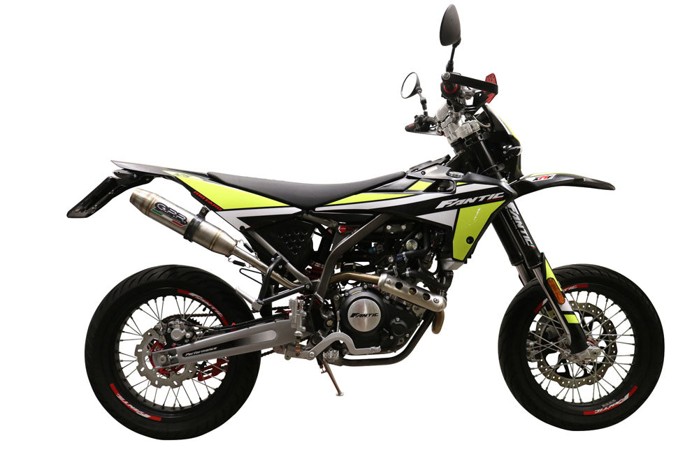 GPR Exhaust System Fantic Motor XMF 125 2021-2023, Deeptone Inox, Slip-on Exhaust Including Removable DB Killer and Link Pipe