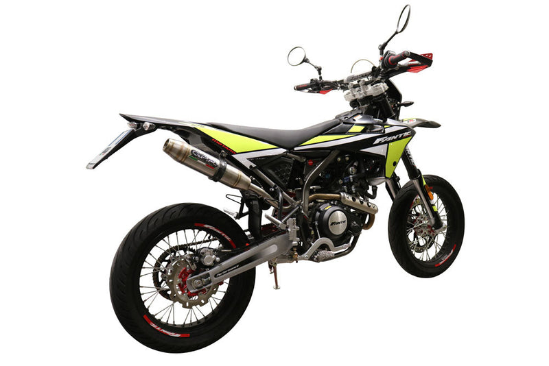 GPR Exhaust System Fantic Motor XMF 125 2021-2023, Albus Evo4, Slip-on Exhaust Including Removable DB Killer and Link Pipe