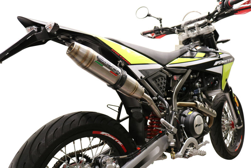 GPR Exhaust System Fantic Motor XMF 125 2021-2023, Deeptone Inox, Slip-on Exhaust Including Removable DB Killer, Link Pipe and catalyst