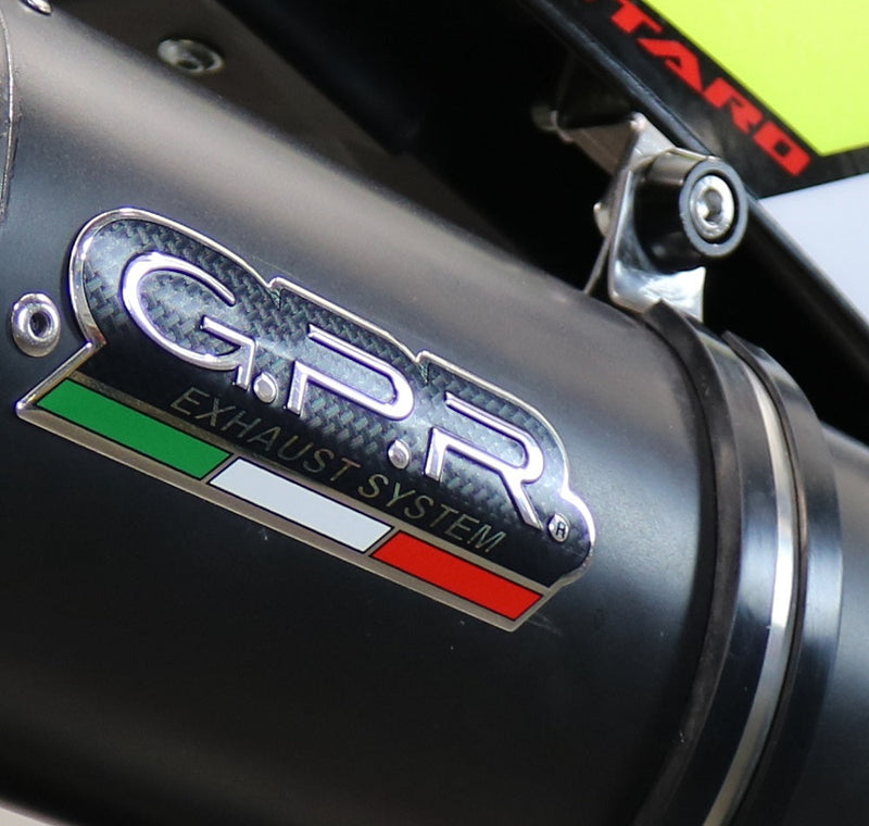 GPR Exhaust System Fantic Motor XMF 125 2021-2023, Furore Evo4 Nero, Slip-on Exhaust Including Removable DB Killer and Link Pipe