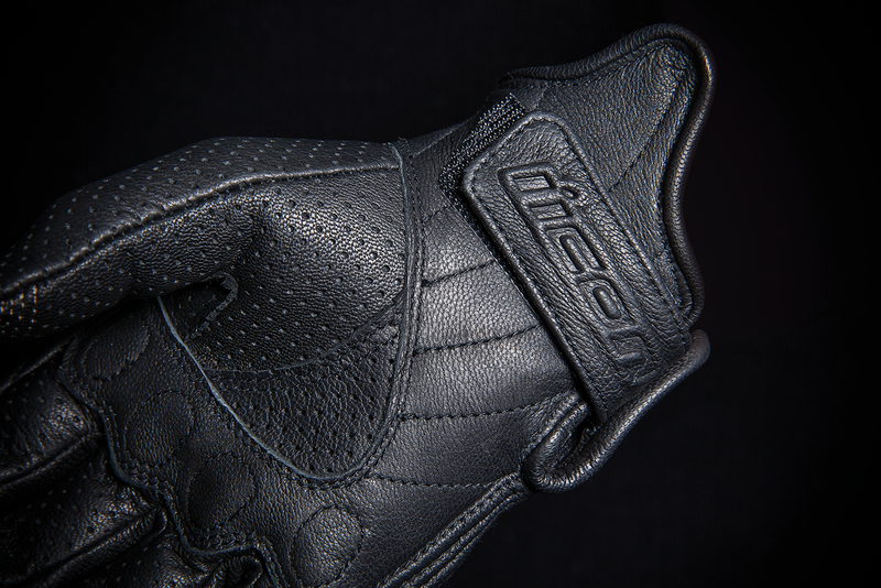 ICON Women's Pursuit Classic™ Perforated Leather Motorcycle Gloves - Black - XL 3302-0803