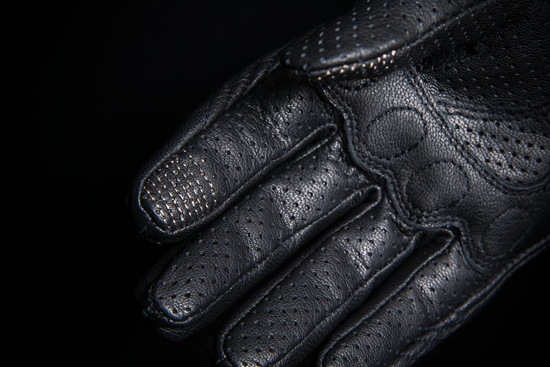 ICON Women's Pursuit Classic™ Perforated Leather Motorcycle Gloves - Black - Small 3302-0800