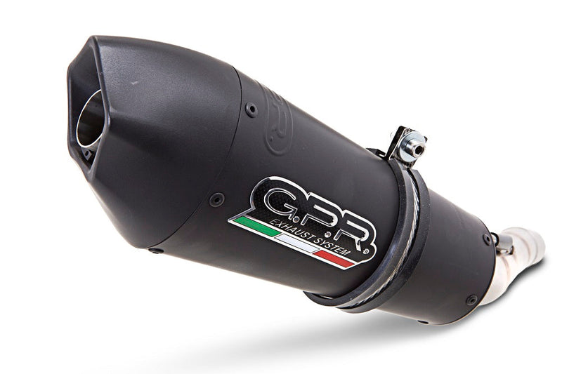 GPR Exhaust System Gilera Gp 800 2008-2013, Gpe Ann. Black titanium, Mid-Full System Exhaust Including Removable DB Killer
