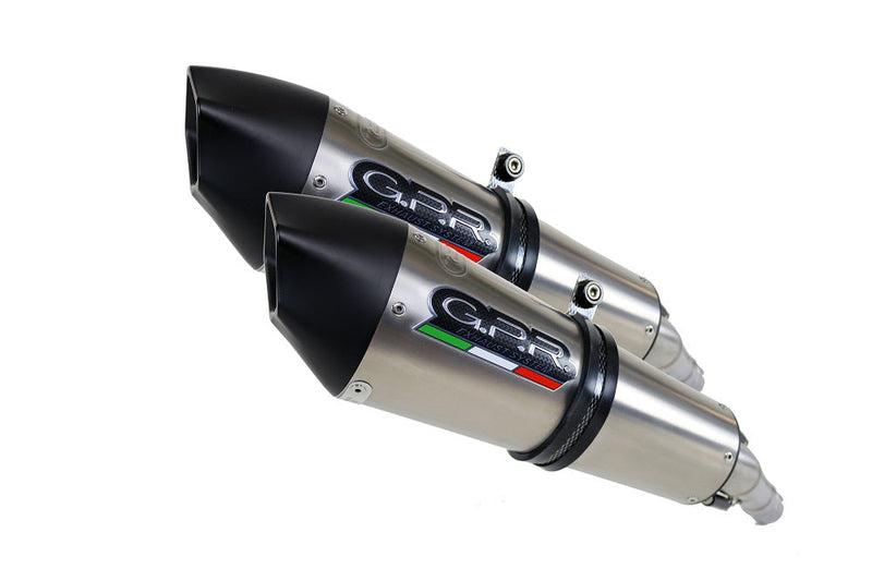 GPR Exhaust for Bmw K1600GT 2010-2016, Gpe Ann. titanium, Dual slip-on Including Removable DB Killers and Link Pipes
