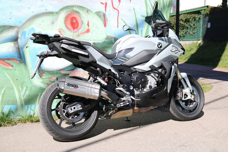 GPR Exhaust for Bmw S1000XR 2020-2023, Sonic Titanium, Slip-on Exhaust Including Removable DB Killer and Link Pipe