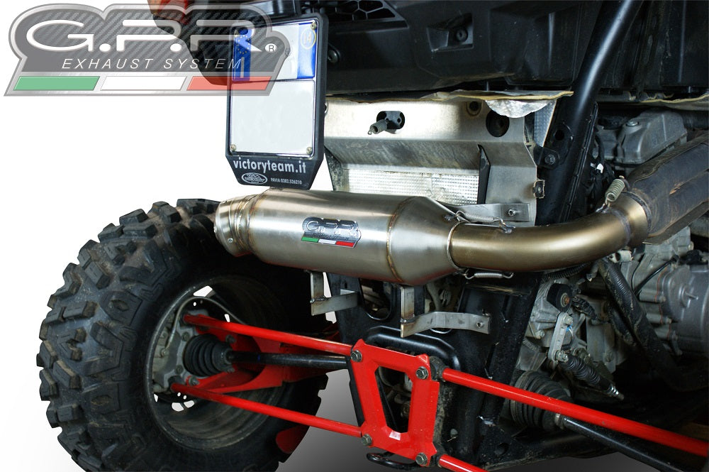 Polaris RZR XP 1000 2014 Exhaust, GPR Power Bomb, Slip-on with Removable DB Killer and Link Pipe