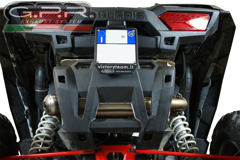 Polaris RZR XP 1000 2014 Exhaust, GPR Power Bomb, Slip-on with Removable DB Killer and Link Pipe