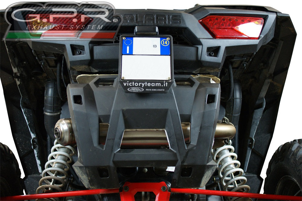 Polaris RZR XP 1000 2014 Exhaust, GPR Power Bomb, Slip-on with Removable DB Killer and Link Pipe
