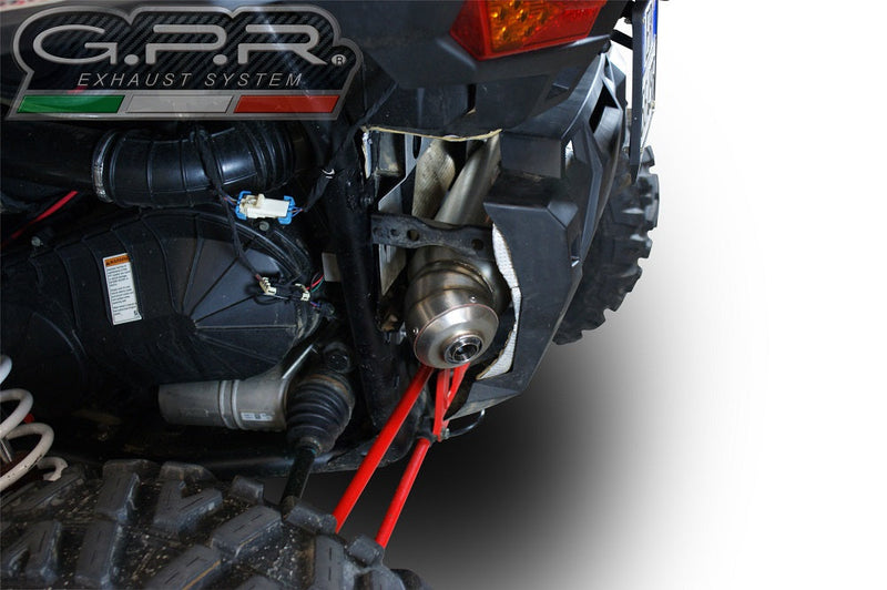 Polaris RZR XP 1000 2014 Exhaust, GPR Power Bomb, Slip-on with Removable DB Killer and Link Pipe