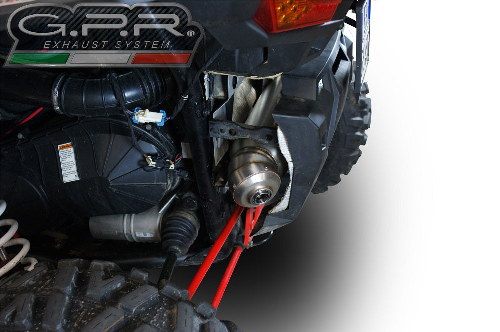 Polaris RZR XP 1000 2014 Exhaust, GPR Power Bomb, Slip-on with Removable DB Killer and Link Pipe