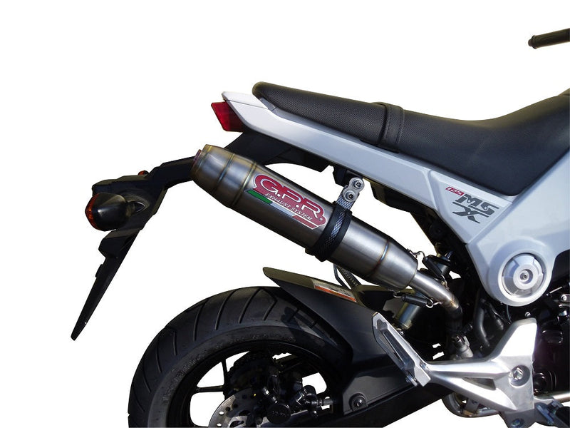 GPR Exhaust System Honda Msx - Grom 125 2018-2020, Deeptone Inox, Full System Exhaust