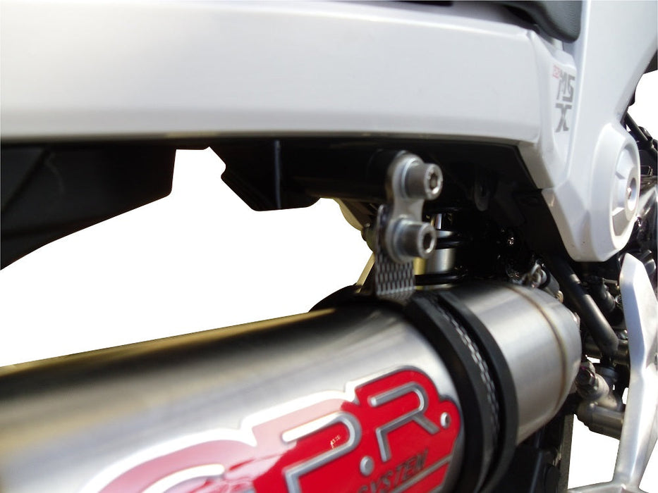 GPR Exhaust System Honda Msx - Grom 125 2018-2020, Deeptone Inox, Full System Exhaust