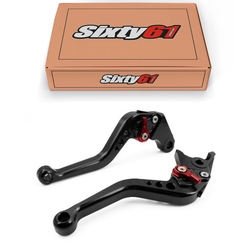 Kawasaki Brake & Clutch Levers, Black Shorty Adjustable