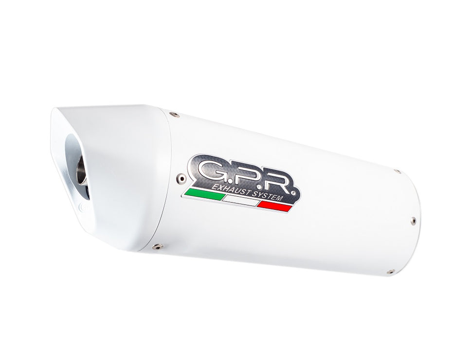 GPR Exhaust for Ajp PR5 2015-2018, Albus Ceramic, Slip-on Exhaust Including Removable DB Killer and Link Pipe