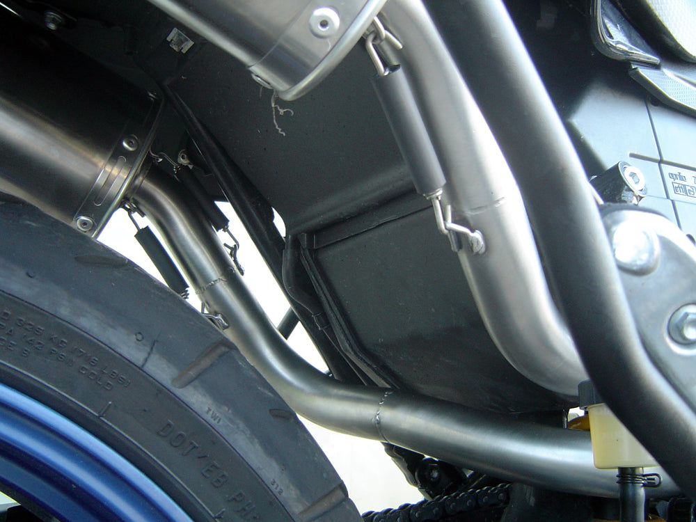 GPR Exhaust for Aprilia Pegaso 3 650 - Pegaso i.e. 1997-2004, Trioval, Dual slip-on Including Removable DB Killers and Link Pipes