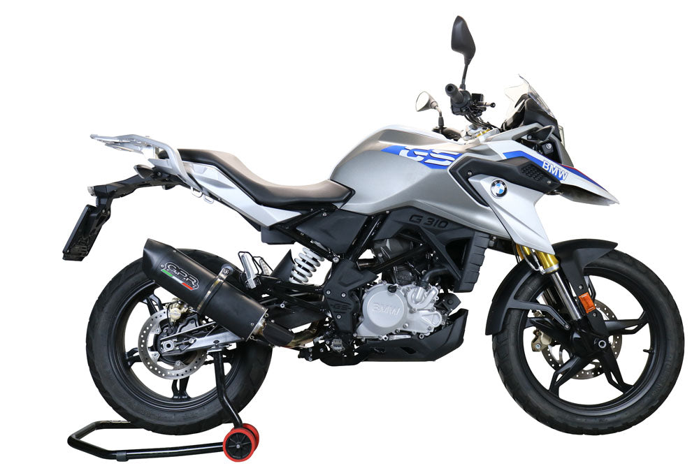 GPR Exhaust for Bmw G310GS 2017-2021, Furore Evo4 Poppy, Full System Exhaust, Including Removable DB Killer