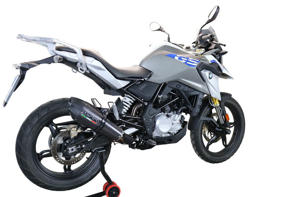GPR Exhaust for Bmw G310GS 2017-2021, GP Evo4 Poppy, Full System Exhaust, Including Removable DB Killer