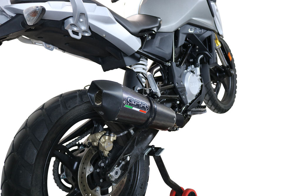 GPR Exhaust for Bmw G310GS 2017-2021, GP Evo4 Poppy, Full System Exhaust, Including Removable DB Killer