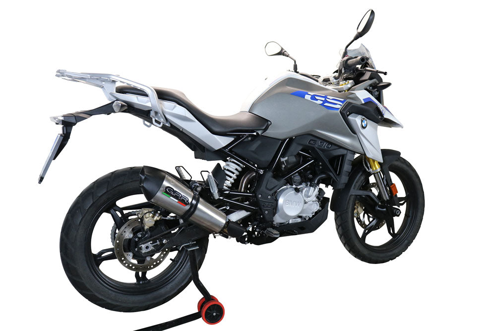 GPR Exhaust for Bmw G310GS 2022-2023, Gpe Ann. titanium, Full System Exhaust, Including Removable DB Killer