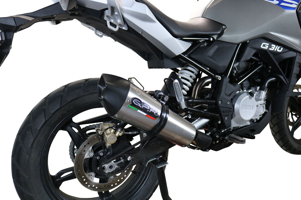 GPR Exhaust for Bmw G310GS 2017-2021, GP Evo4 Titanium, Full System Exhaust, Including Removable DB Killer