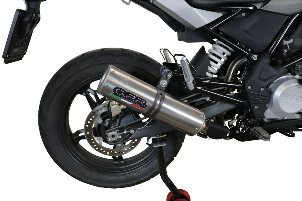 GPR Exhaust for Bmw G310GS 2017-2021, M3 Inox , Full System Exhaust, Including Removable DB Killer