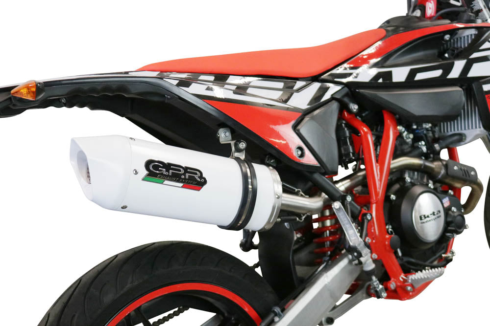 GPR Exhaust for Beta RR 125 4T Motard 2021-2023, Albus Evo4, Slip-on Exhaust Including Link Pipe and Removable DB Killer