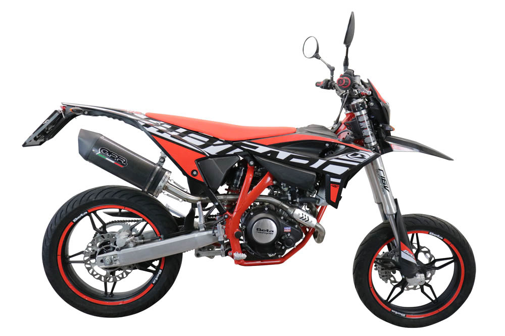 GPR Exhaust for Beta RR 125 4T Enduro 2021-2023, Furore Evo4 Poppy, Slip-on Exhaust Including Link Pipe and Removable DB Killer