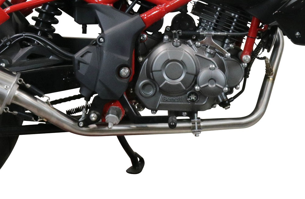 GPR Exhaust for Benelli Bn 125 2018-2020, Deeptone Inox, Full System Exhaust, Including Removable DB Killer