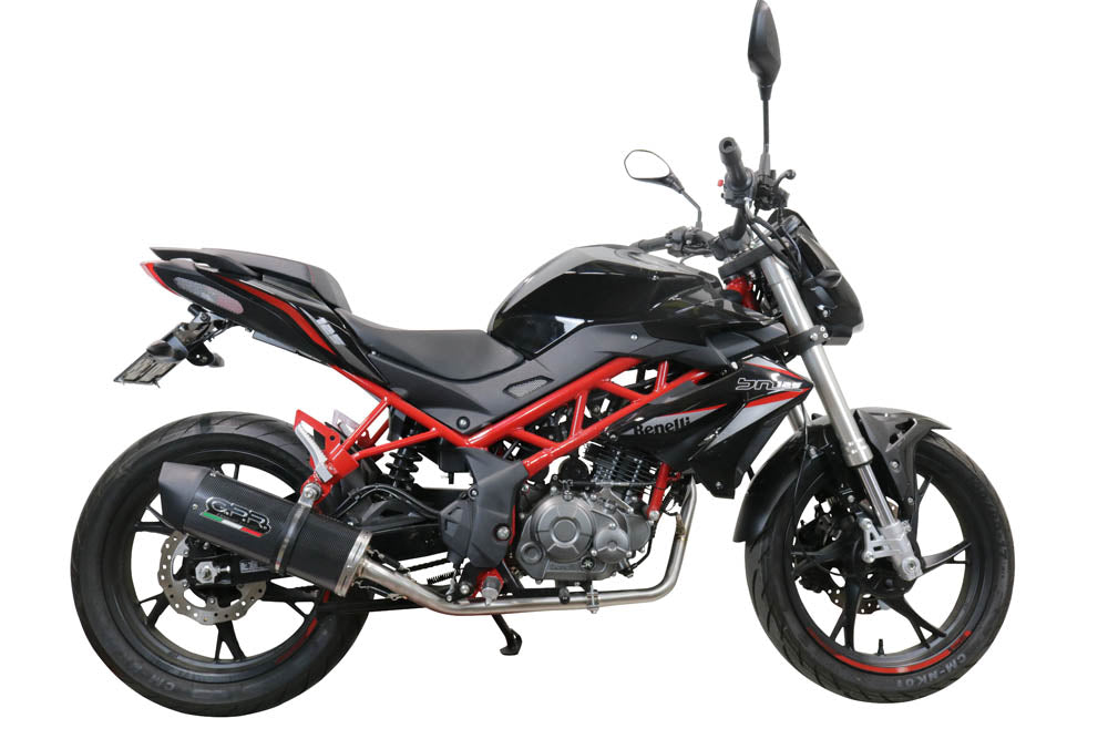 GPR Exhaust for Benelli Bn 125 2021-2023, Furore Evo4 Poppy, Full System Exhaust, Including Removable DB Killer