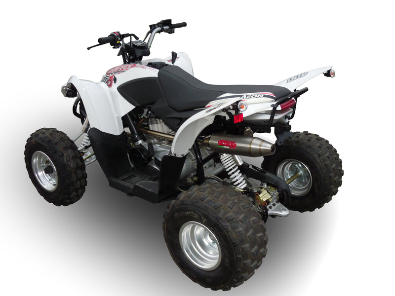 GPR Exhaust for Access Supermoto 450 2005-2021, Deeptone Atv, Slip-on Exhaust Including Removable DB Killer and Link Pipe