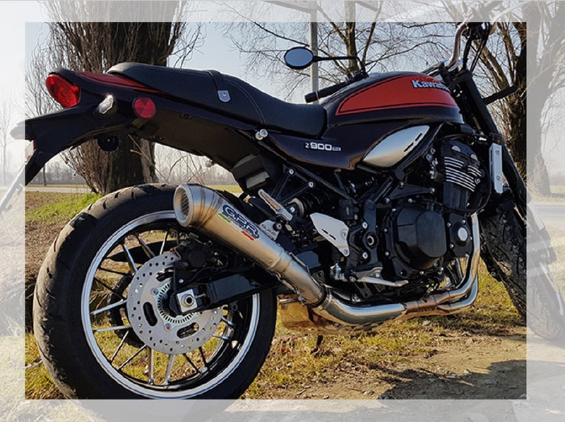 GPR Exhaust System Moto Guzzi Quota 1100 Es 1998-2001, Vintavoge Bronze Cafè Racer, Universal silencer, Including Removable DB Killer, without Link Pipe