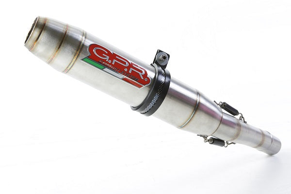 GPR Exhaust System F.B. Mondial Hps 125 2016-2018, Deeptone Inox, Slip-on Exhaust Including Removable DB Killer and Link Pipe