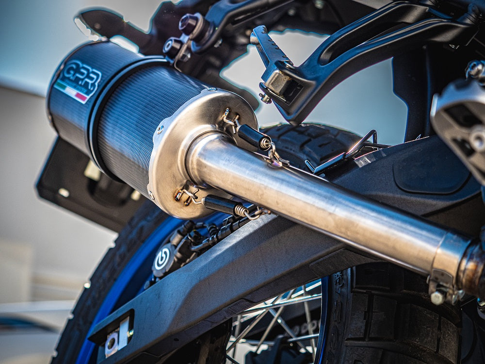 GPR Exhaust System Honda CRF1000L Africa Twin 2015-2017, Dual Poppy, Slip-on Exhaust Including Removable DB Killer and Link Pipe