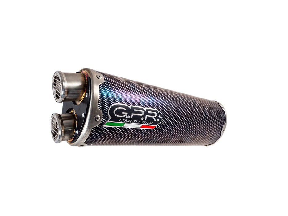 GPR Exhaust System Honda CRF1100L Africa Twin 2021-2023, Dual Poppy, Slip-on Exhaust Including Removable DB Killer and Link Pipe