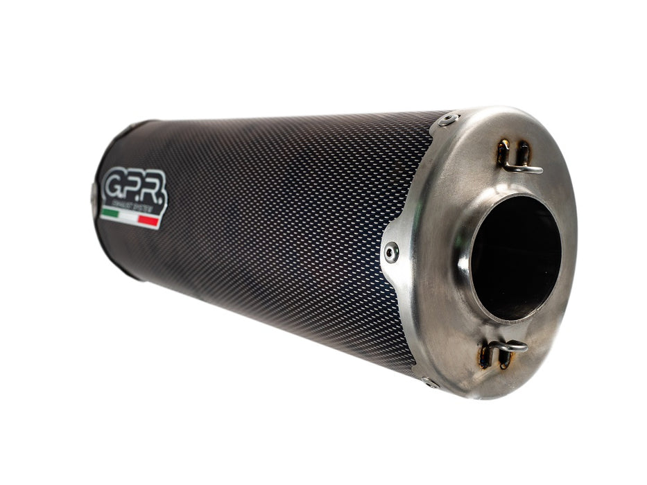 GPR Exhaust System Cf Moto 800 Mt Touring 2022-2024, Dual Poppy, Slip-on Exhaust Including Removable DB Killer and Link Pipe