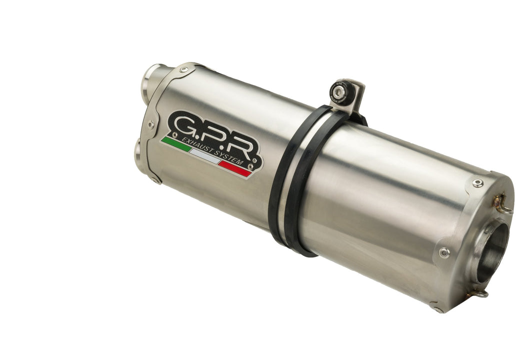 GPR Exhaust Cf Moto 800 Mt Sport 2022-2024, Dual Inox, Slip-on Exhaust Including Removable DB Killer and Link Pipe