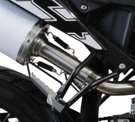 GPR Exhaust System KL MOTOR KXE 125 2022-2023, Furore Evo4 Poppy, Slip-on Exhaust Including Link Pipe and Removable DB Killer