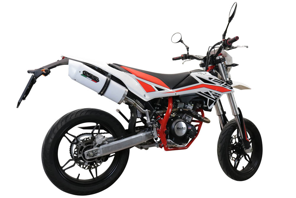 GPR Exhaust for Beta RR 125 4T Enduro 2019-2020, Albus Evo4, Slip-on Exhaust Including Link Pipe and Removable DB Killer