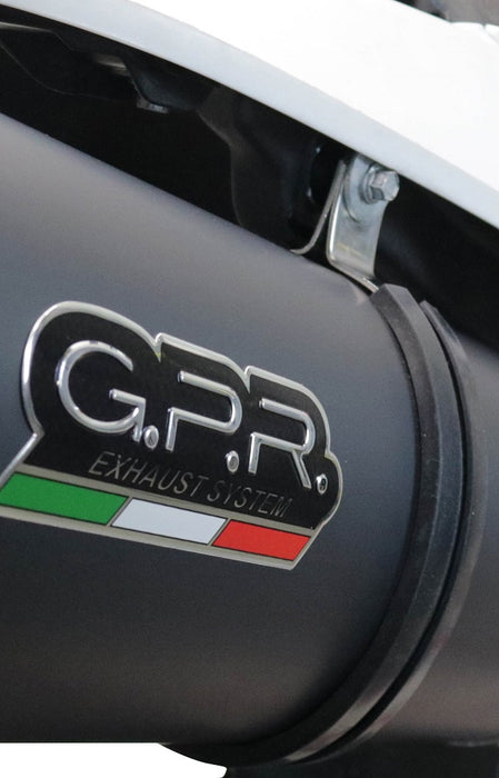 GPR Exhaust for Beta RR 125 4T Motard 2019-2020, Albus Evo4, Slip-on Exhaust Including Link Pipe and Removable DB Killer