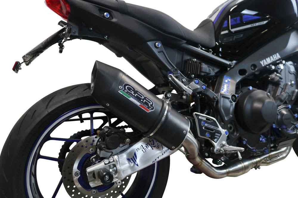 GPR Exhaust System Yamaha MT09 FJ09 2021-2023, Furore Evo4 Nero, Full System Exhaust, Including Removable DB Killer