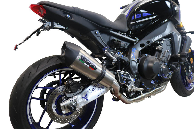 GPR Exhaust System Yamaha MT09 FJ09 2021-2023, Gpe Ann. titanium, Full System Exhaust, Including Removable DB Killer