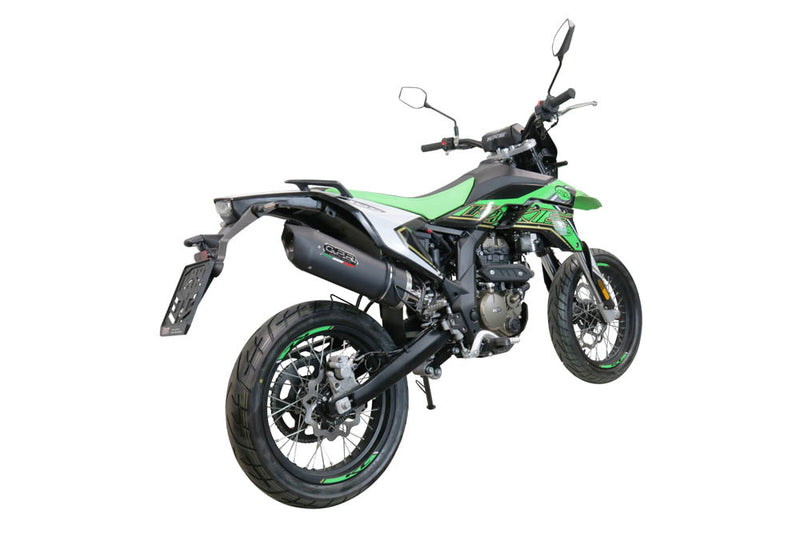 GPR Exhaust System KL MOTOR KXE 125 2022-2023, Furore Evo4 Nero, Slip-on Exhaust Including Link Pipe and Removable DB Killer