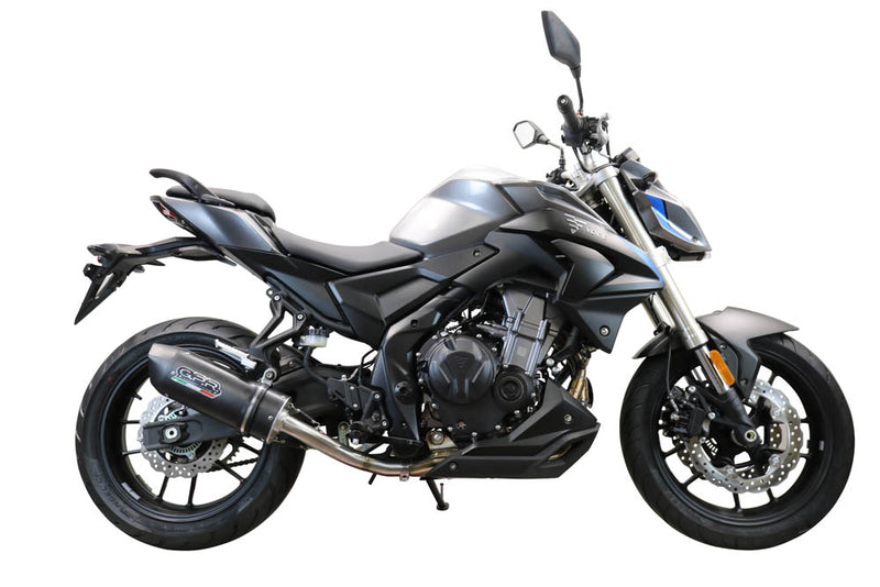 GPR Exhaust System Voge Valico 500 2021-2022, Furore Evo4 Nero, Slip-on Exhaust Including Removable DB Killer and Link Pipe