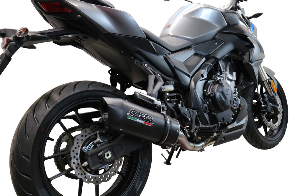 GPR Exhaust System Voge Brivido 500 R 2021-2022, Furore Nero, Slip-on Exhaust Including Link Pipe
